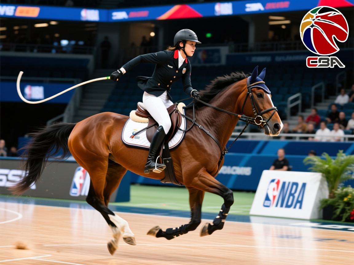 体育精神!马术选手挥鞭奔驰 第2张